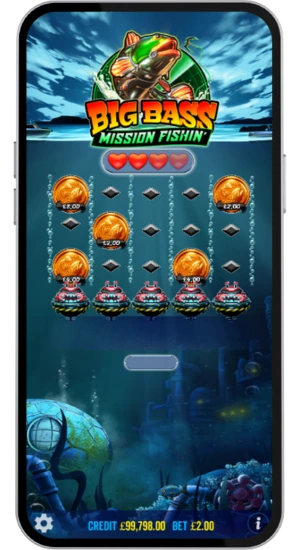 Big Bass Mission Fishin Stack the Cash bonus round