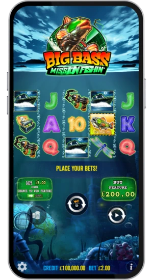 Big Bass Mission Fishin main gameplay view