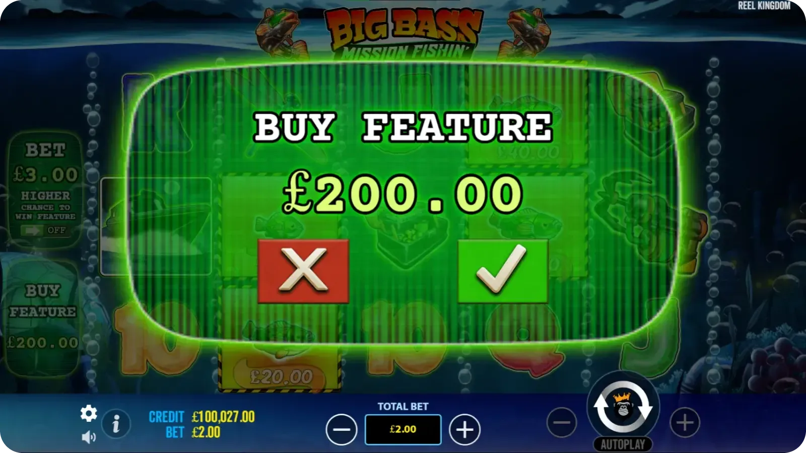 Buy Free Spins Round Big Bass Mission Fishin